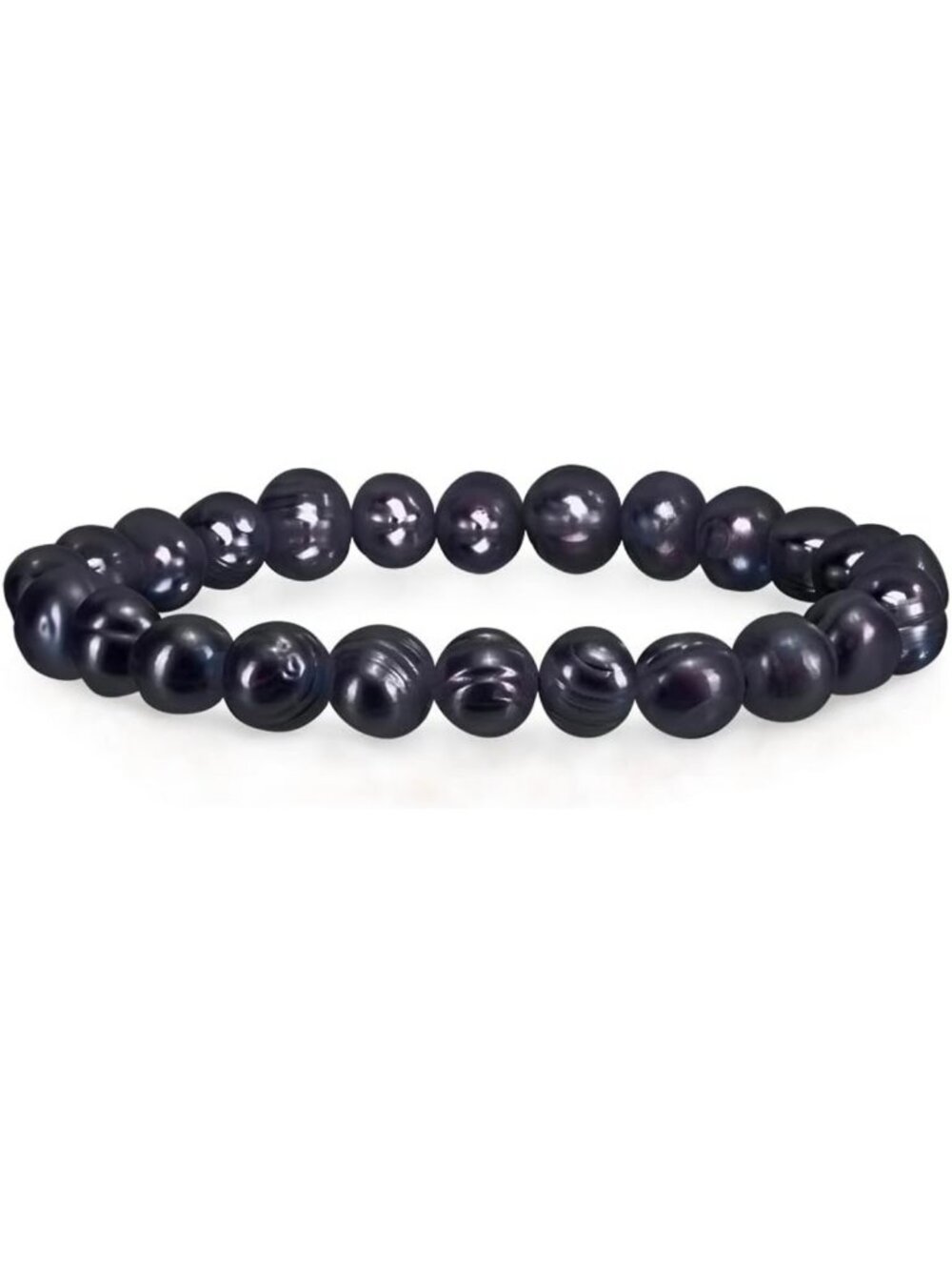 8-9MM Cultured Freshwater Baroque Pearl Stretch Bracelet - 7in, Gift Box